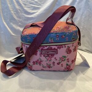 BETSEY JOHNSON Insulated Lunch Box Tote Cooler Bag Multicolor Floral